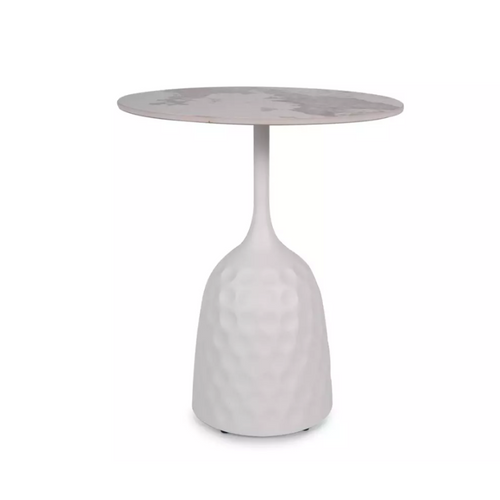 Table Basse Céramique Design Effet Marbre Blanc Hauteur 60 Cm Losane