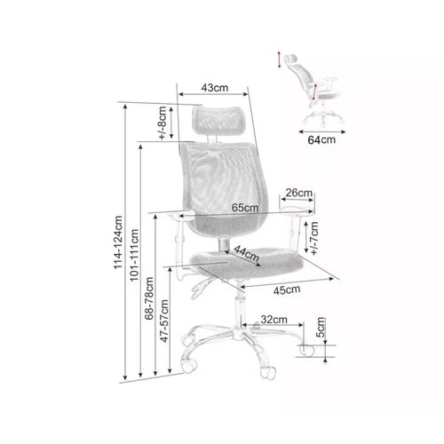 Chaise De Bureau à Roulette Et Pivotante Ergonomique Noir, Pieds Gris Argent Lorix