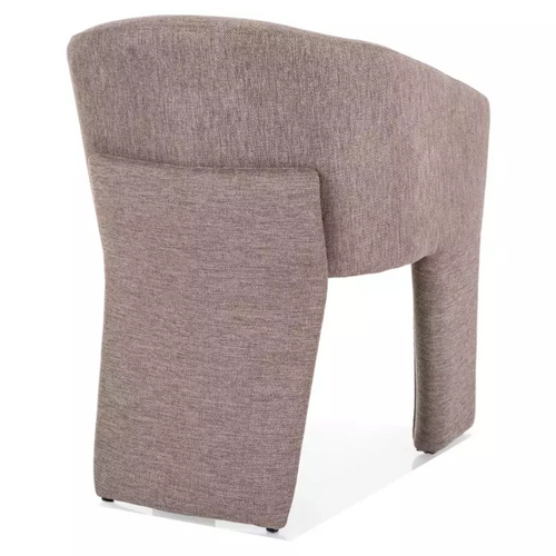 Chaise Design Beige Tripode En Tissu Nolan