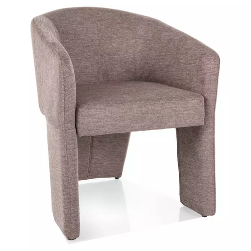 Chaise Design Beige Tripode En Tissu Nolan