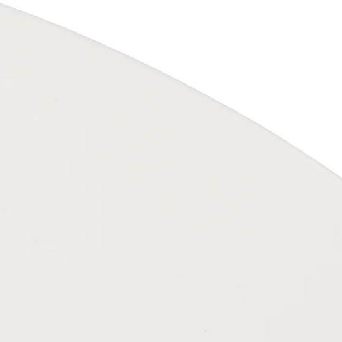 Table à Manger Ronde 120 Cm Blanche Avec Pieds Métal Style Bois Romance