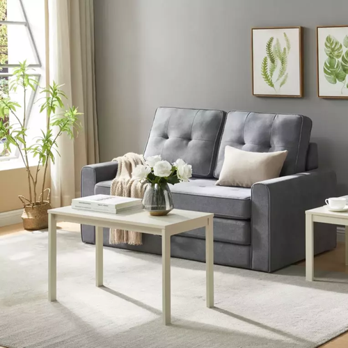 Table Basse Rectangulaire Blanc Cassé De 75 Cm Seli