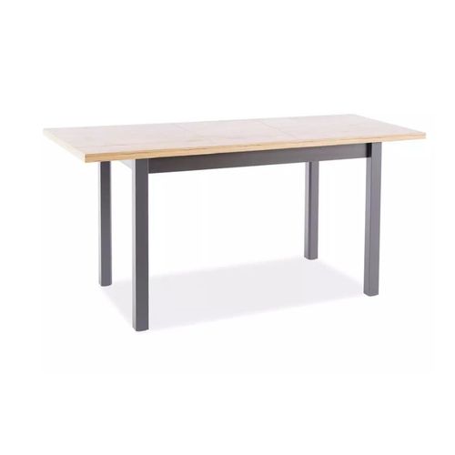 Table De Salle à Manger Extensible 90/125 Cm Chêne/noir Rectangulaire Malice