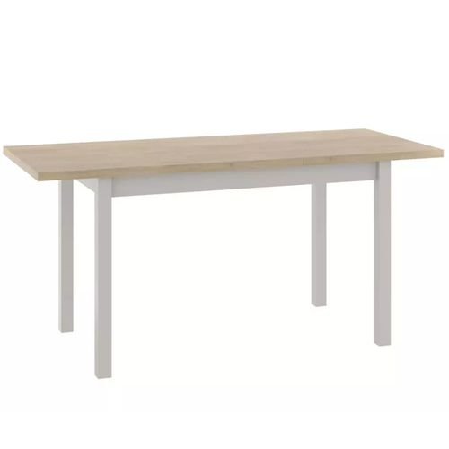 Table De Salle à Manger Extensible 90/125 Cm Chêne Et Crème Malice