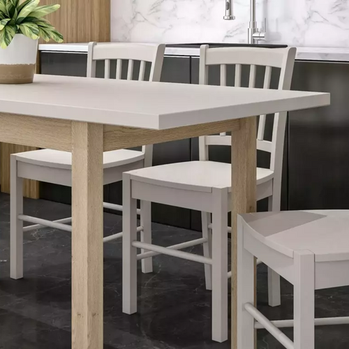 Table à Manger Extensible 90/125 Cm Cachemire et Bois Malice