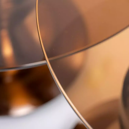 Tables D’appoint Originales Lavile En Marron Et En Cuivre Brillant