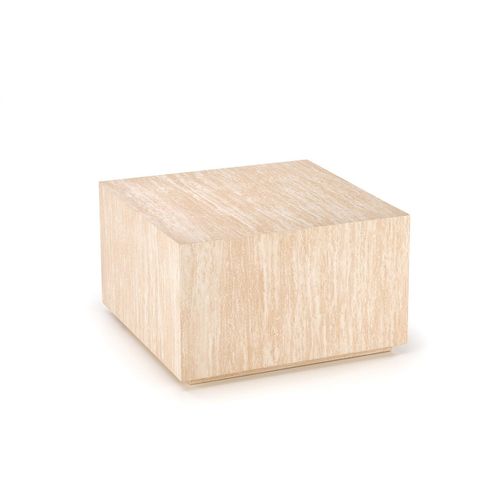 Table Basse Carrée 60 X 60 Couleur Travertin Mio