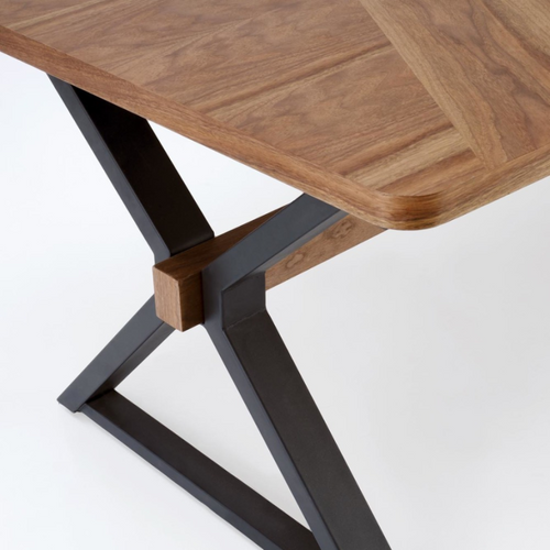 Table De Salle à Manger Avec Plateau Plaqué Noyer Charles