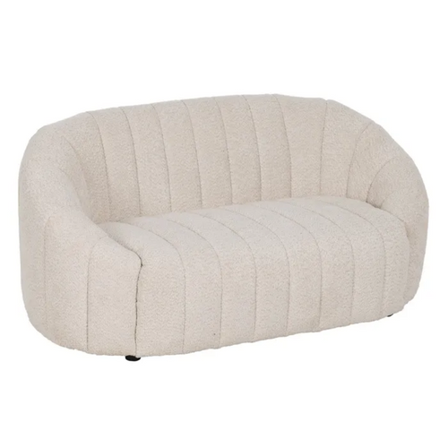 Canapé 2 Places En Étoffe Beige Pandorelle