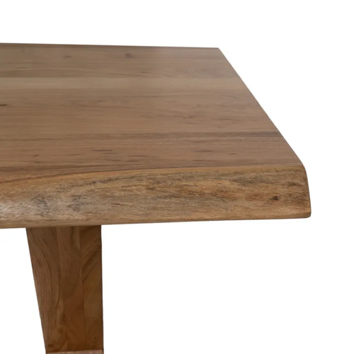 Table à Manger 240 Cm En Bois Acacia Massif Pieds Croisés Ajustables Olisar