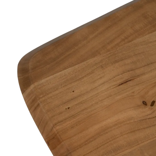 Table à Manger 170 Cm Bois D’acacia Et Pieds Métal Croisés Himera