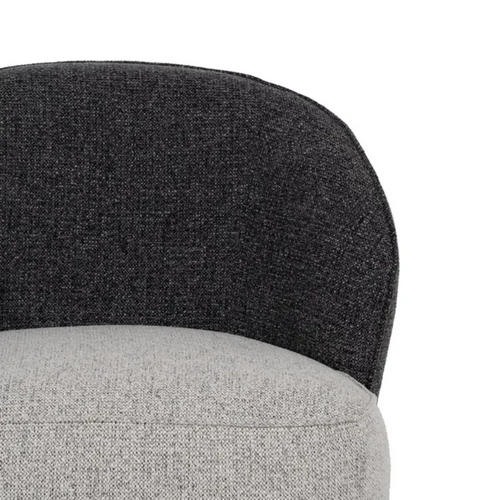 Fauteuil Cosy Bicolore Polyester Bois Pin Sylvestra