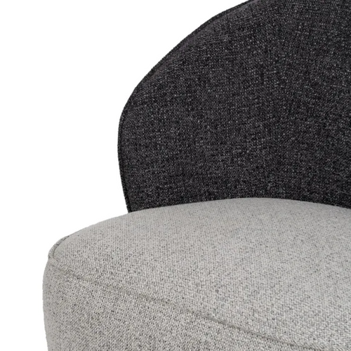 Fauteuil Cosy Bicolore Polyester Bois Pin Sylvestra