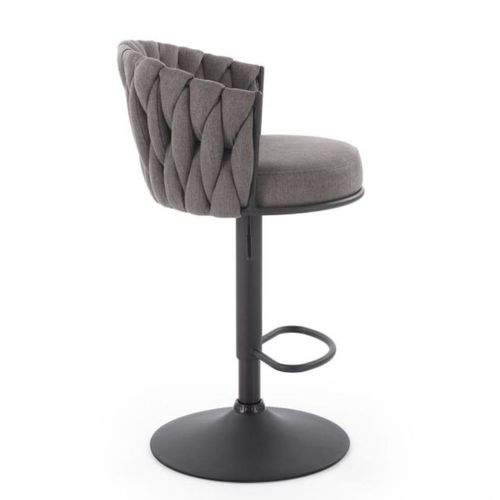 Chaise De Bar Contemporaine En Tissu Gris Juliana