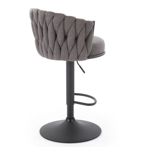 Chaise De Bar Contemporaine En Tissu Gris Juliana