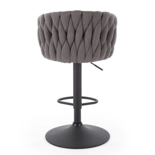 Chaise De Bar Contemporaine En Tissu Gris Juliana