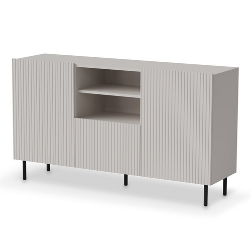 Buffet Bas Cachemire 150 Cm - 2 Portes 1 Tiroir Et Niche Rotterdam