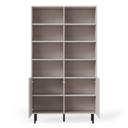 Buffet Haut Couleur Cachemire Avec 2 Portes Et Niches De Rangement Rotterdam