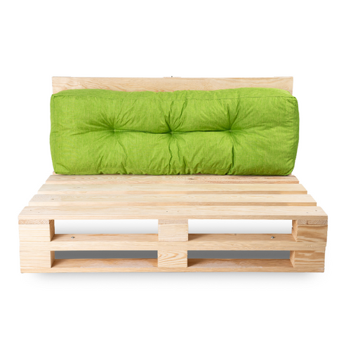 Coussins Palette Dossier En Polyester 120x40x15 Cm Vert
