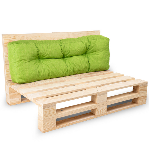 Coussins Palette Dossier En Polyester 120x40x15 Cm Vert