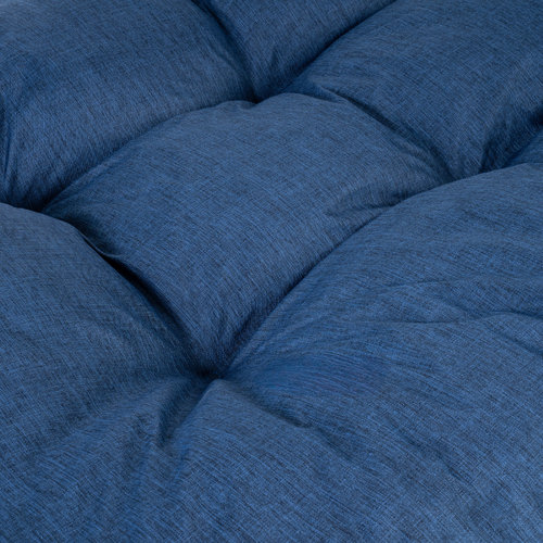 Coussins Palette Assise En Polyester 120x80x15 Cm Bleu