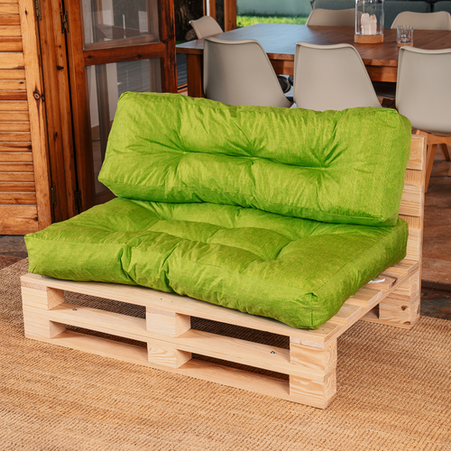 Coussins Palette Lot En Polyester Vert 120x80x15 Cm