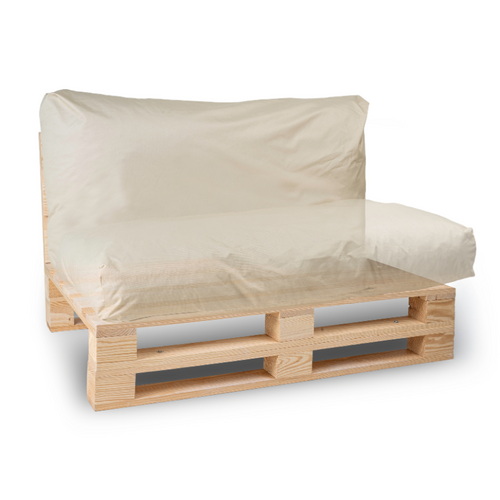 Coussin Palette Déhoussable Imperméable 120 X 60 Cm Beige