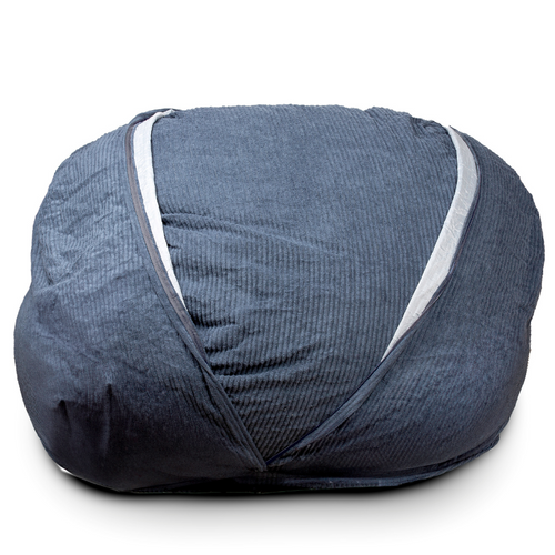 Pouf Lit Convertible 2en1 Bleu Foncé