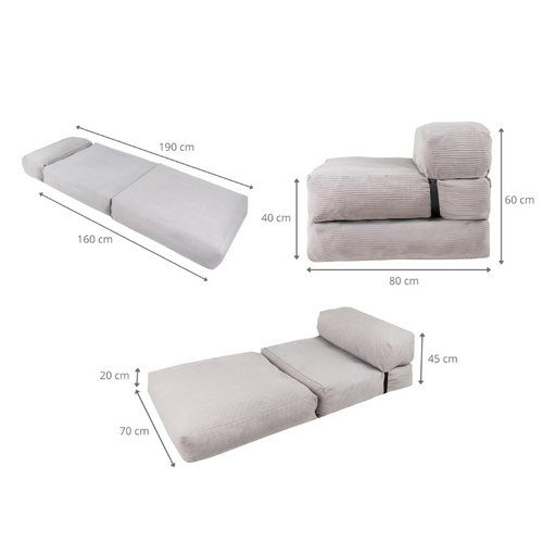 Chauffeuse 1 Place - 70 X 190 Cm