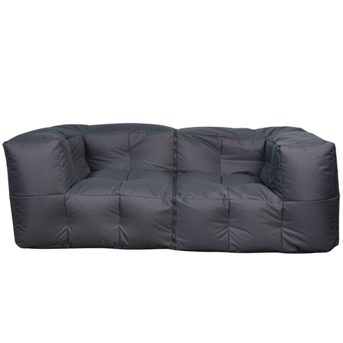 Canapé Modulable Extérieur Imperméable 90 X 180 Cm Gris Foncé