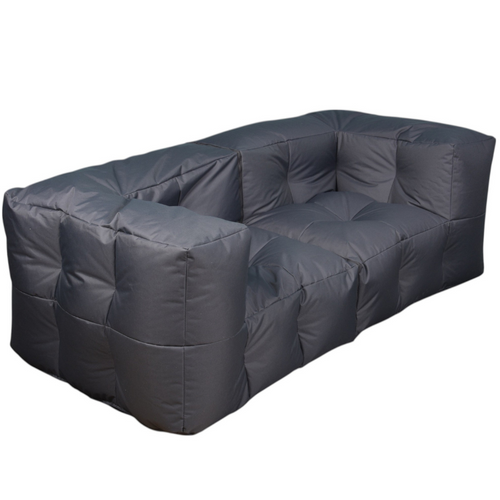 Canapé Modulable Extérieur Imperméable 90 X 180 Cm Gris Foncé