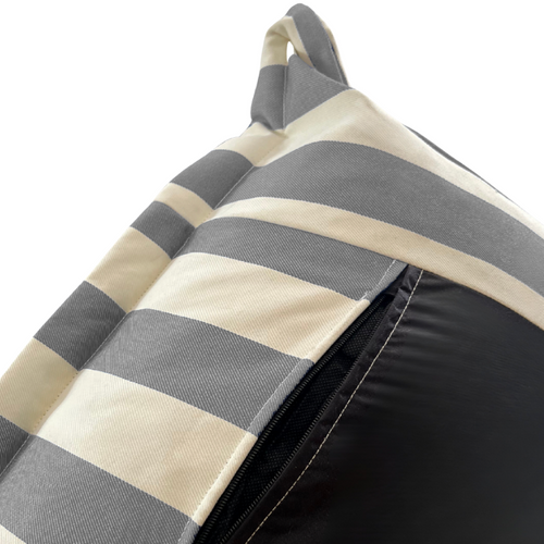 Pouf Extérieur Rayures - 85x85x75 Cm