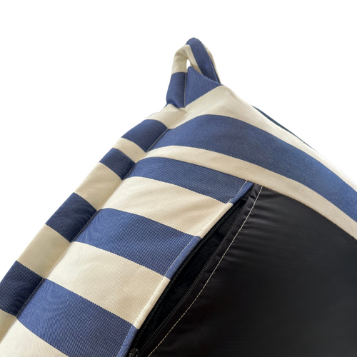 Pouf Extérieur Rayures - 85x85x75 Cm