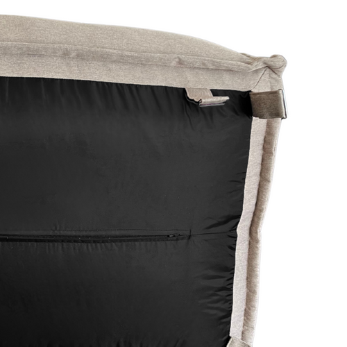 Module Méridienne Pour Canapé Modulable Effet Lin Bananair 80x60 Cm Beige