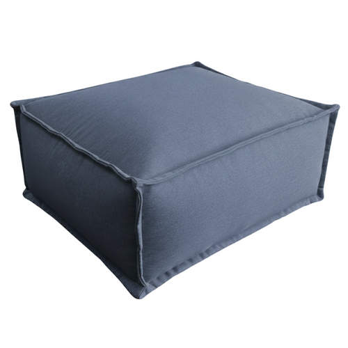 Module Méridienne Pour Canapé Modulable Effet Lin Bananair 80x60 Cm Gris Foncé