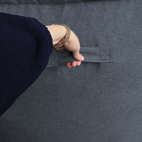 Module D'angle Réversible Pour Canapé Modulable En Effet Lin Bananair 90x90 Cm Gris Foncé