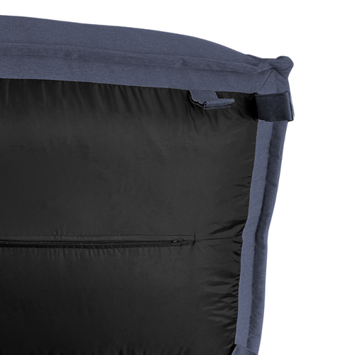 Canapé Modulable 3 Places En Effet Lin 90x262 Cm Gris Foncé