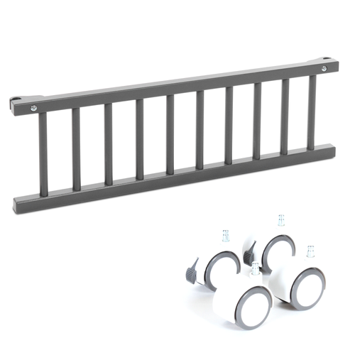 Kit De Transformation Berceau Original Gris - Barrière + Roues
