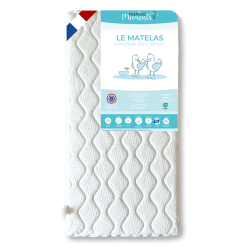 Matelas Lit Bébé 60x120 Cm - Climatisé
