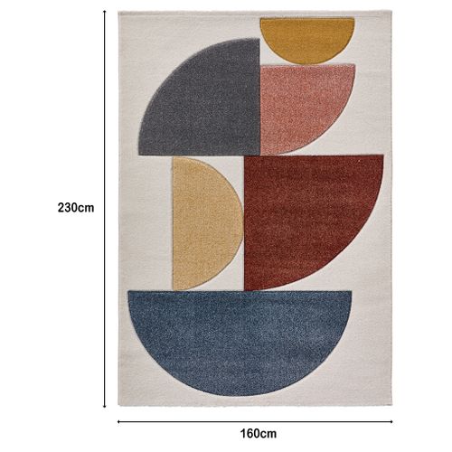 Tapis 160x230 cm PESARO Multicolore