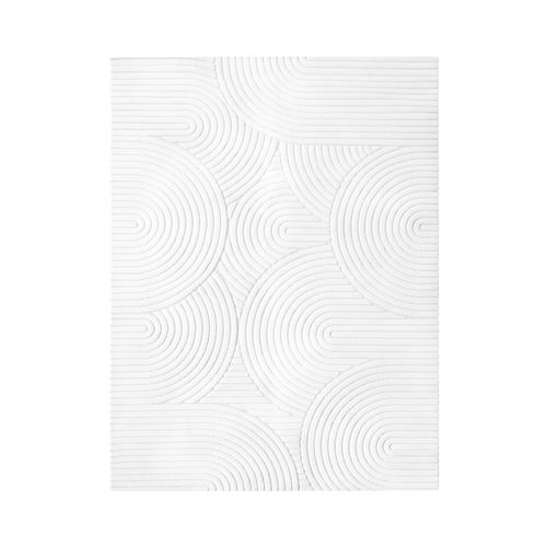 Tapis 100x150 cm CIRCLE Blanc