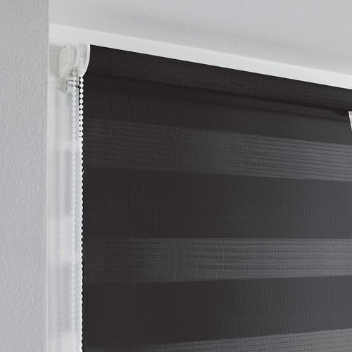 Lot De 2 Stores Enrouleur Jour Et Nuit 45 X 180 Cm Daynight Noir