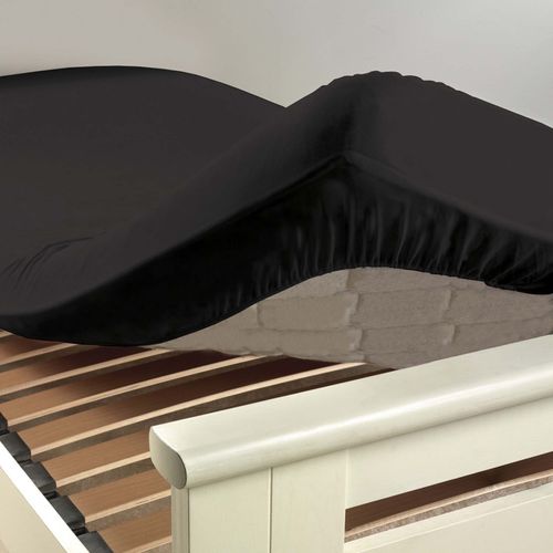 Pack Parure De Couette 220x240 Cm Porte Bonheur + Drap Housse 140x190 Noir