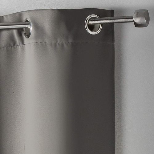 Lot De 2 Rideaux Occultants à Oeillets 140 X 180 Cm – Uni Perle