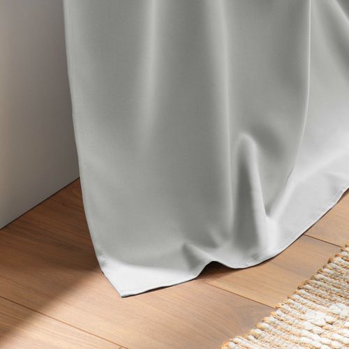 Lot De 2 Rideaux Occultants à Oeillets 140 X 180 Cm – Uni Perle