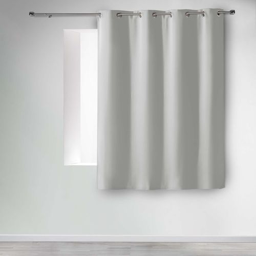 Lot De 2 Rideaux Occultants à Oeillets 140 X 180 Cm – Uni Perle