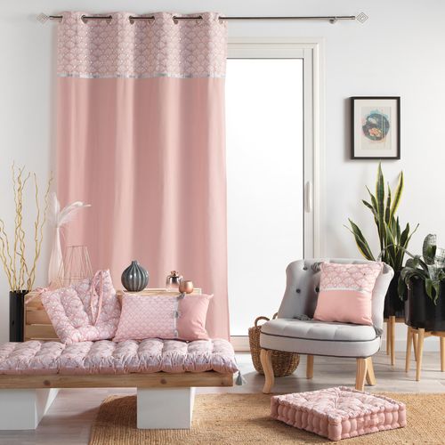 Rideau Tamisant En Coton 140 X 240 Cm Artchic Rose