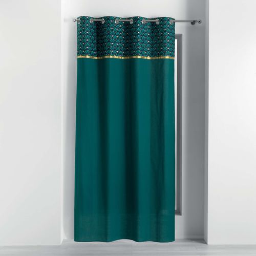 Lot De 2 Rideaux Tamisants à Oeillets 140 X 240 Cm 100% Coton Artchic Bleu