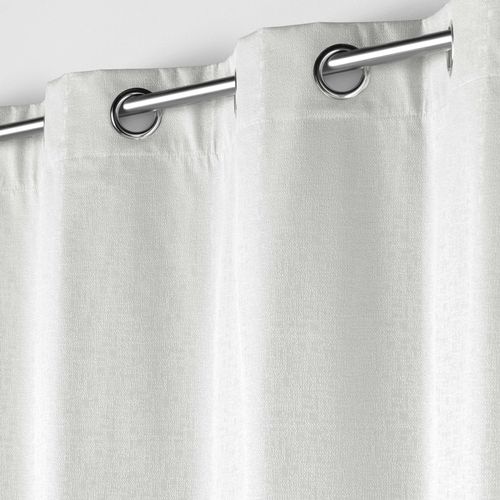 Lot De 2 Rideaux Isolant Phonique Thermique Occultant 140 X 260 Cm Darko Blanc