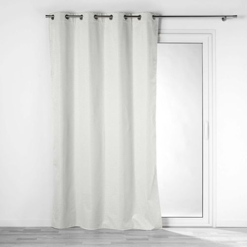 Lot De 2 Rideaux Isolant Phonique Thermique Occultant 140 X 260 Cm Darko Blanc